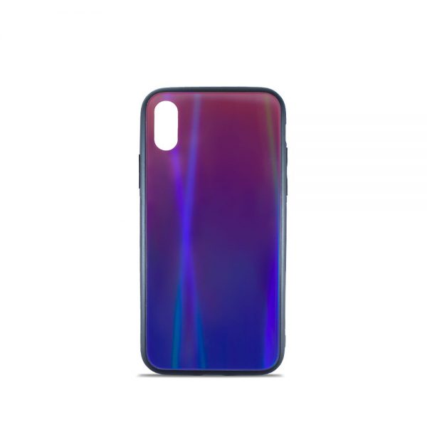 Чехол Glass Shine Gradiente Samsung A405 (A40-2019) (Violet Barca)