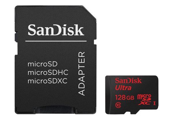 SanDisk Ultra microSDXC UHS-I 128GB сlass10 + SD адаптер (SDSQUNC-128G-GN6MA)