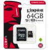 Kingston 64GB microSDXC UHS-I Canvas Select 80R class 10+SD Adapter (SDCS/64GB) 11466