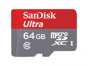 SanDisk Ultra microSDXC 64GB UHS-I R80 class 10 без адаптера (SDSQUNC-064G-GN3MN)